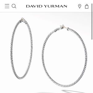 New in box David Yurman Hoops